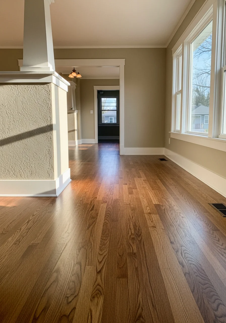 Boise neighborhood home with mature trees and established landscaping.
